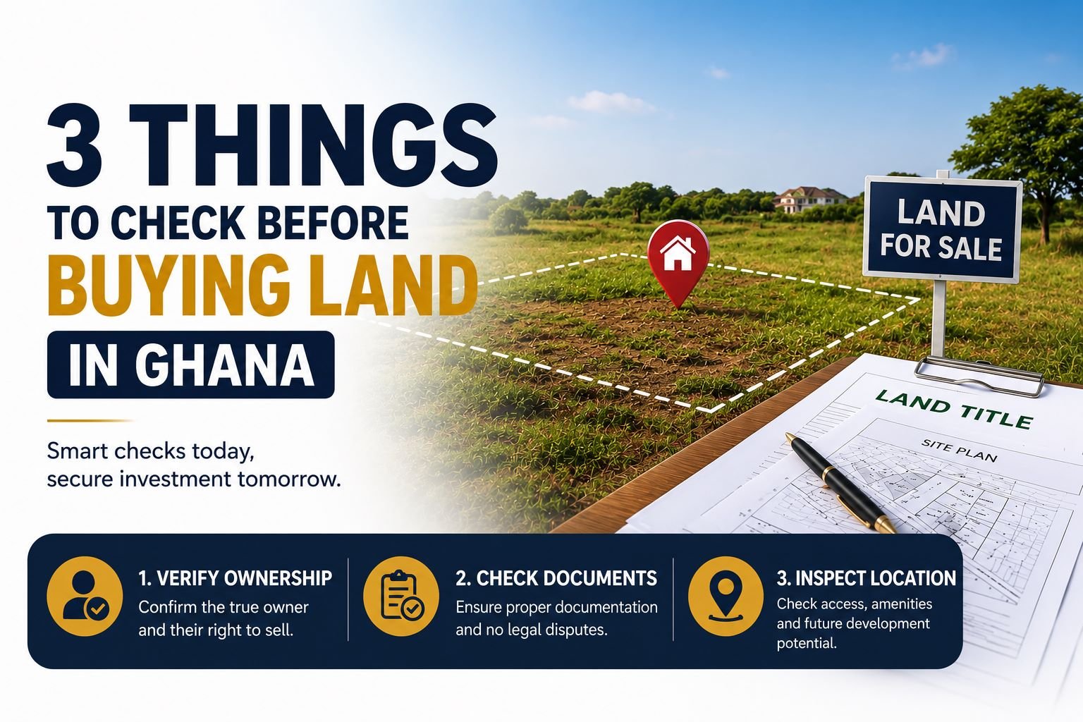 3 things to check before buying land