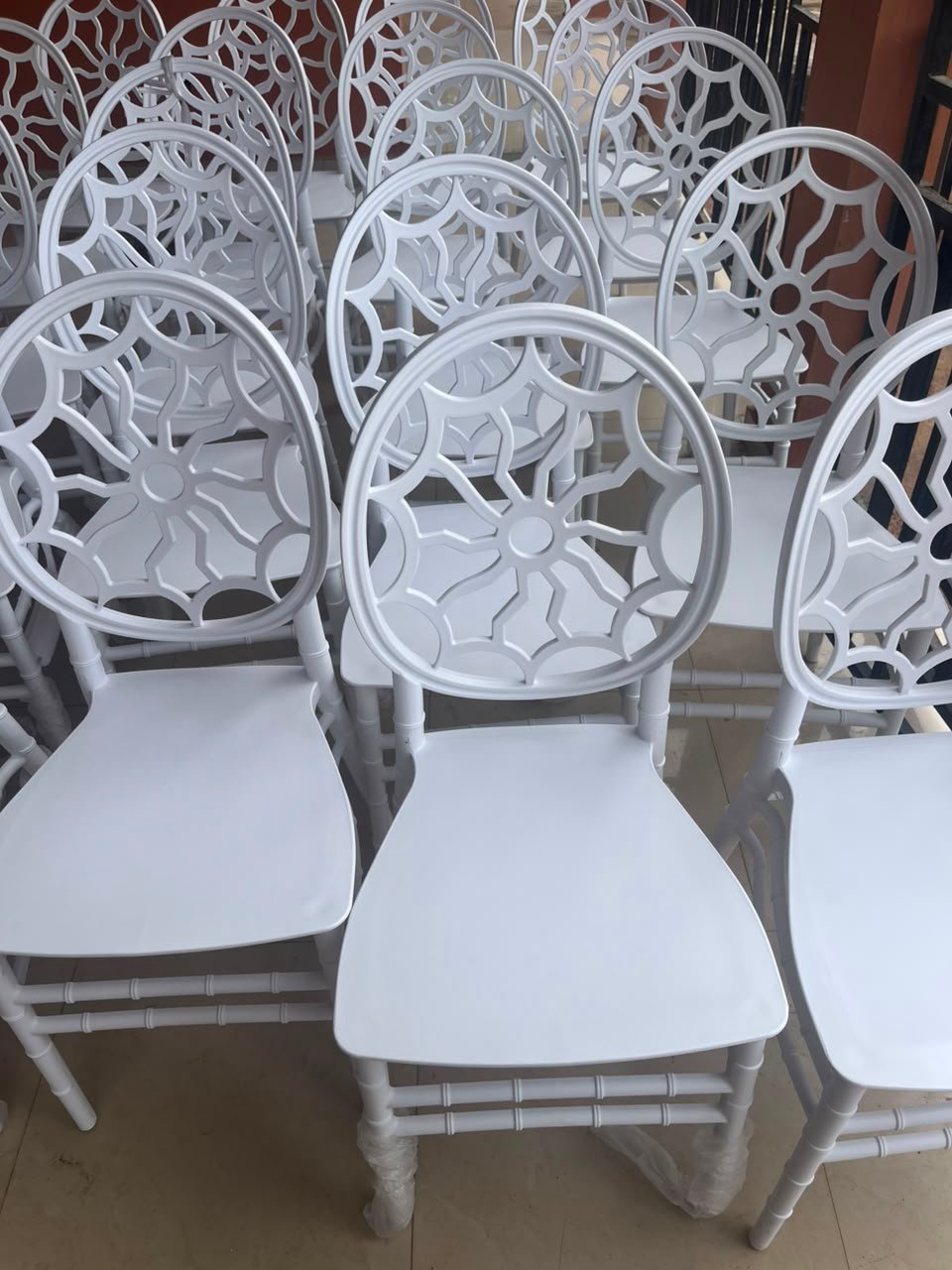 White Spider Back Event Chair