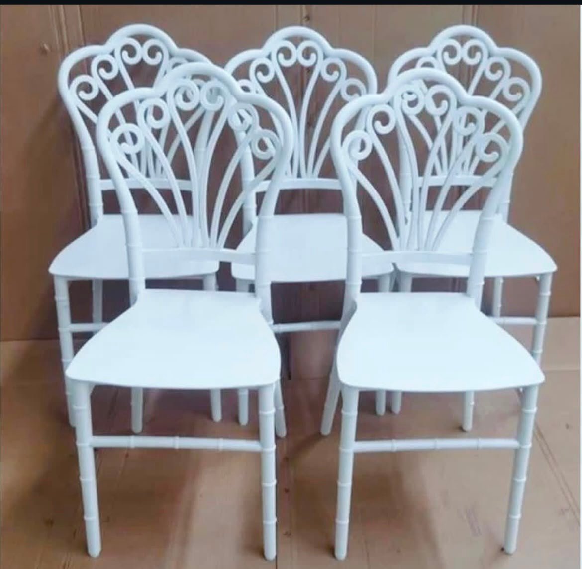 White Peacock Wedding Chair