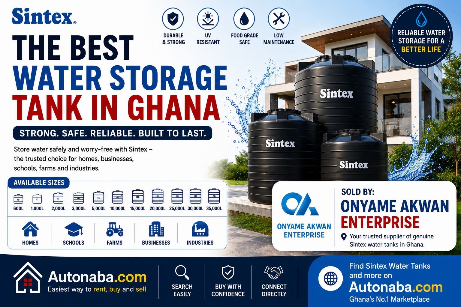sintex is the best water tank